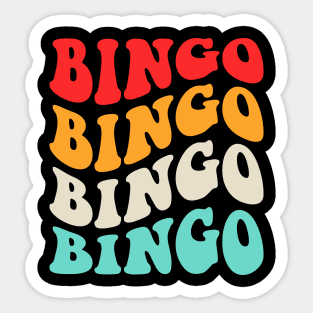 Bingo Player Retro groovy Sticker
